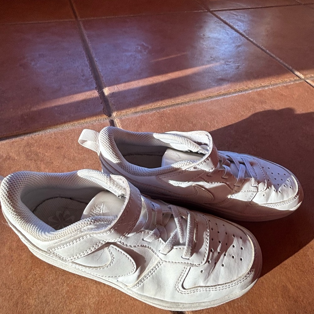 Kids White Nike Sneakers